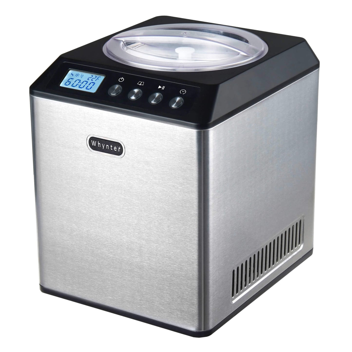 Whynter 2.1 Quart Upright Ice Cream Maker | Stainless Steel Bowl