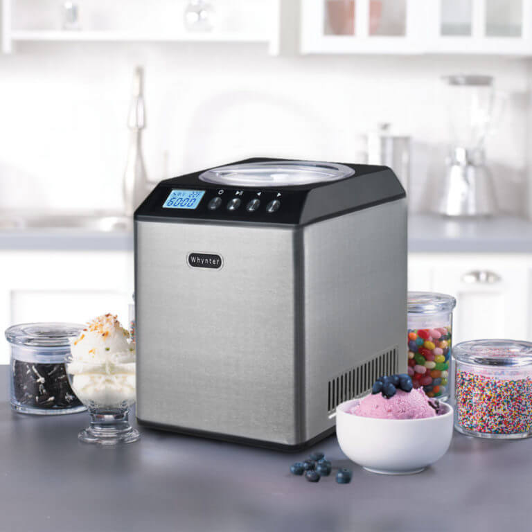 Whynter 2.1 Quart Upright Ice Cream Maker | Stainless Steel Bowl