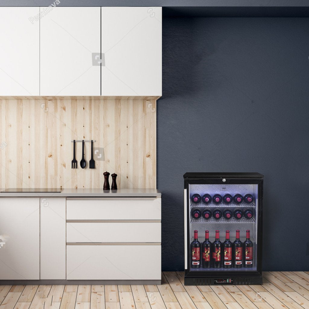 KingsBottle 24” Wide Freestanding Beverage Center | Commercial Approved | Holds 160 Cans | KBU55BP