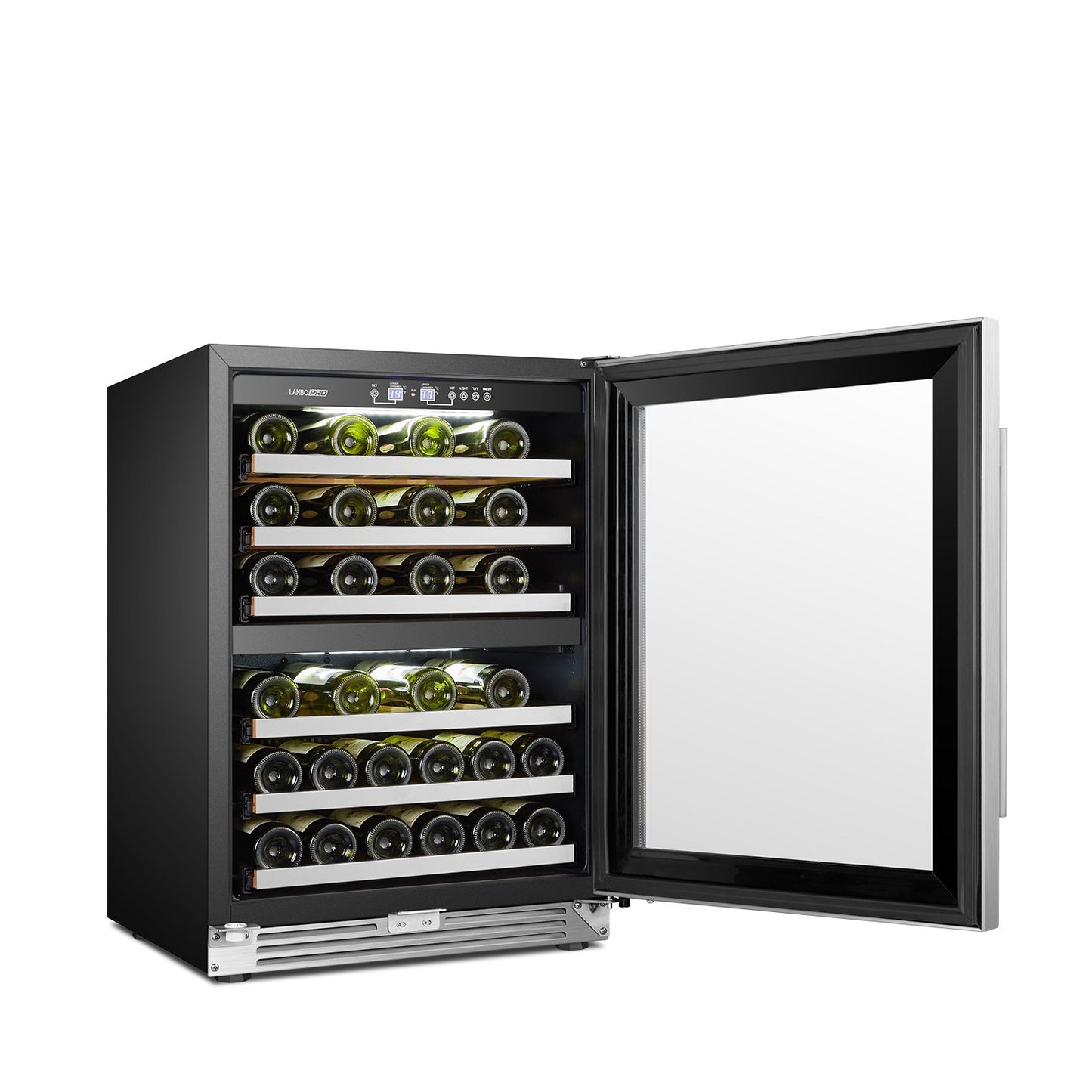LanboPro 24" Wide, 44 Bottle Dual Zone Wine Cooler