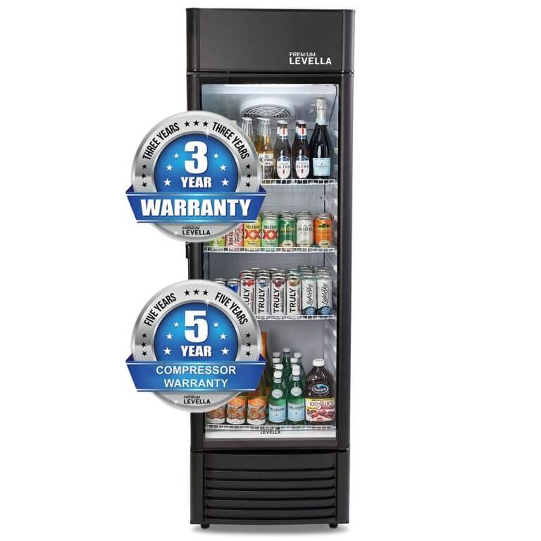 12.5 cu.ft Commercial Display Refrigerator | Black | PRF1257DX