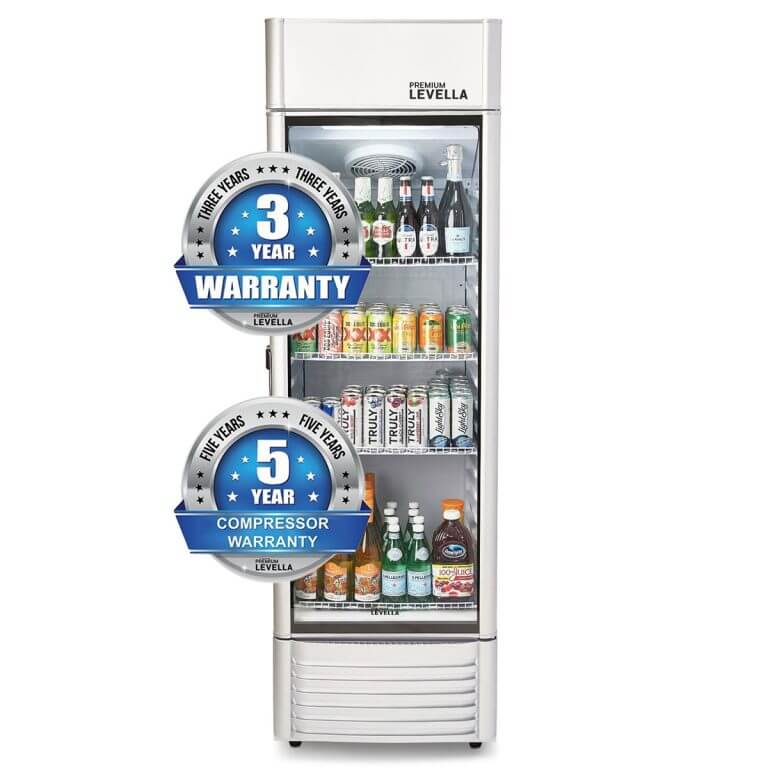 12.5 cu.ft Commercial Display Refrigerator | Silver | PRF125DX