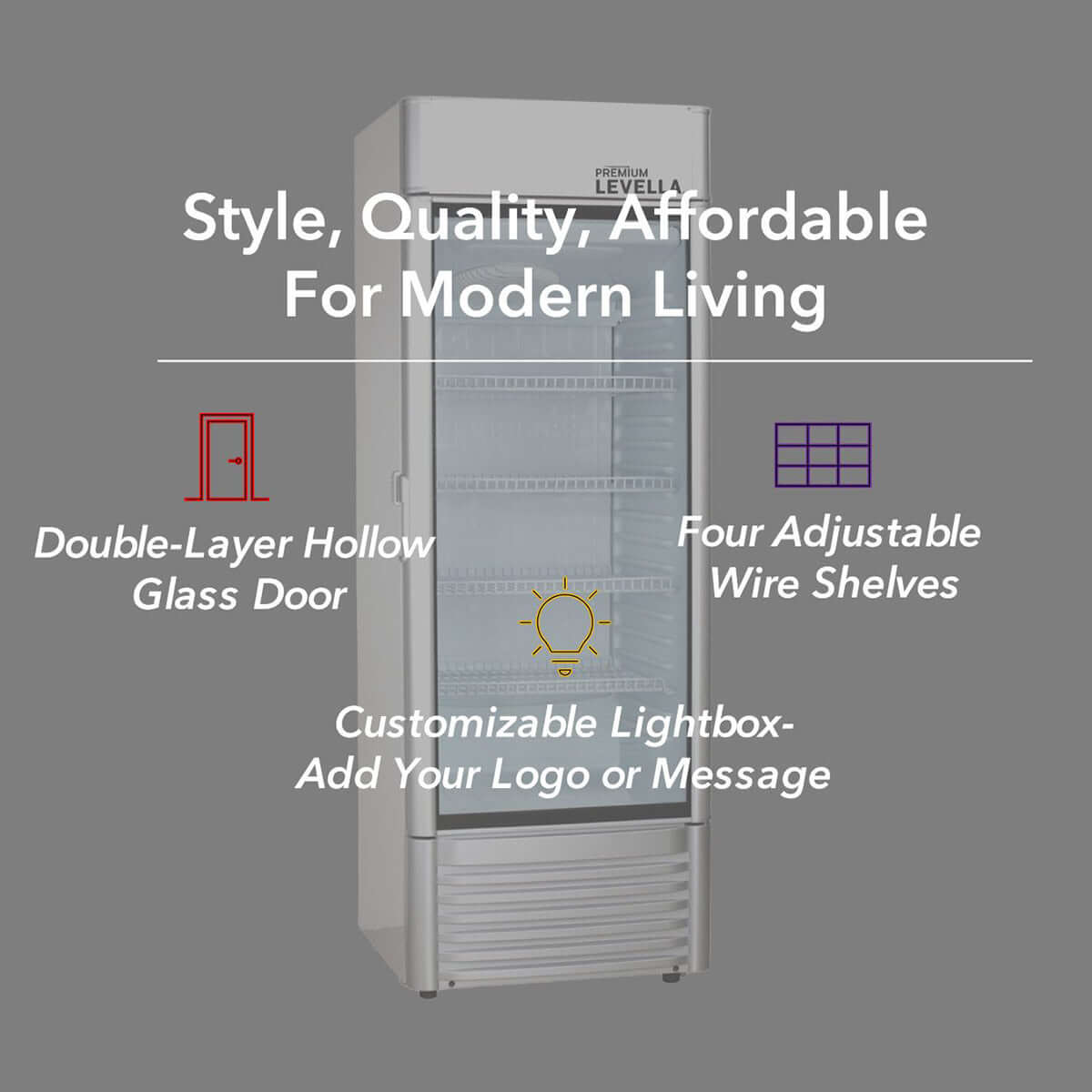 6.0 Cu Ft Display Refrigerator | Single Door | Silver Exterior Finish