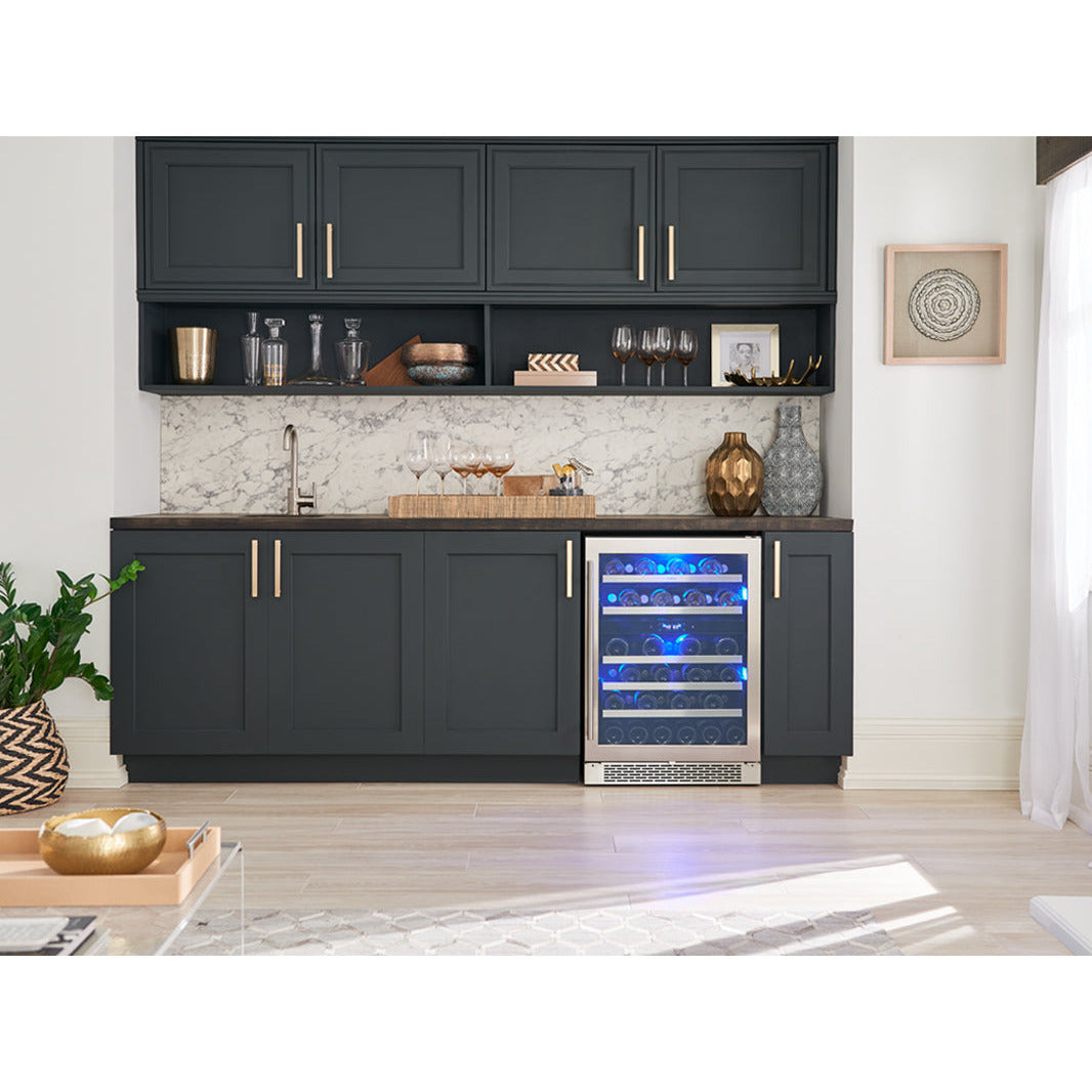 Zephyr Presrv 24" Dual Zone Wine Cooler | Holds 45 Bottles | PRW24C02CG