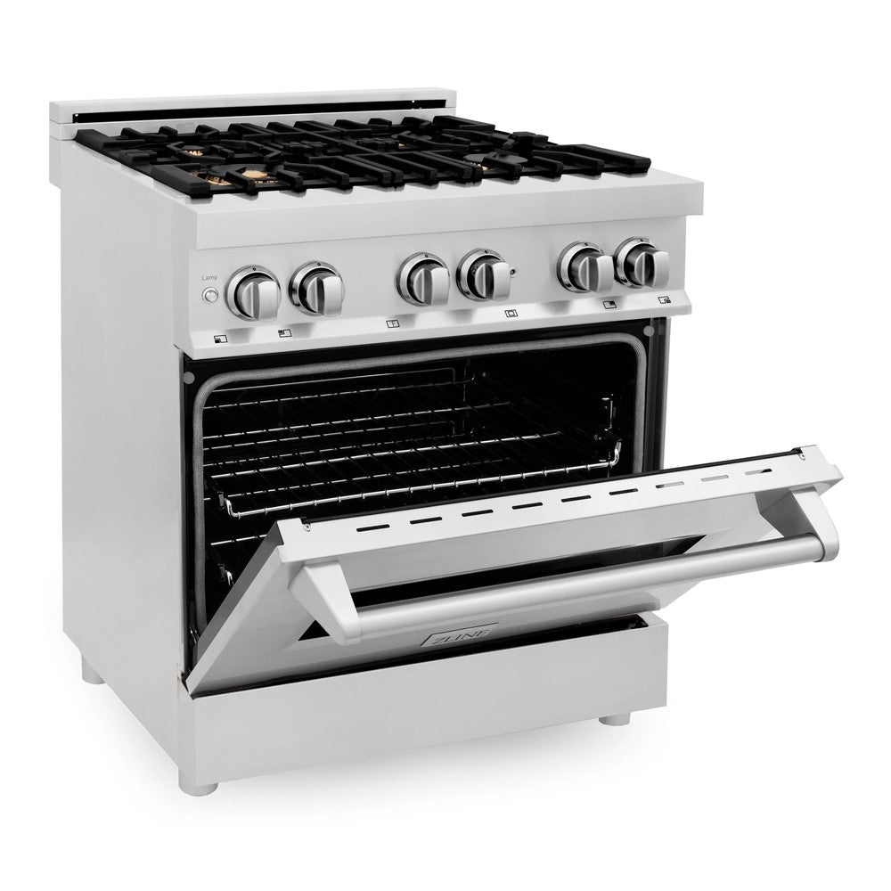 ZLINE 30" Dual Fuel Range with Gas Stove and Electric Oven (RA30)