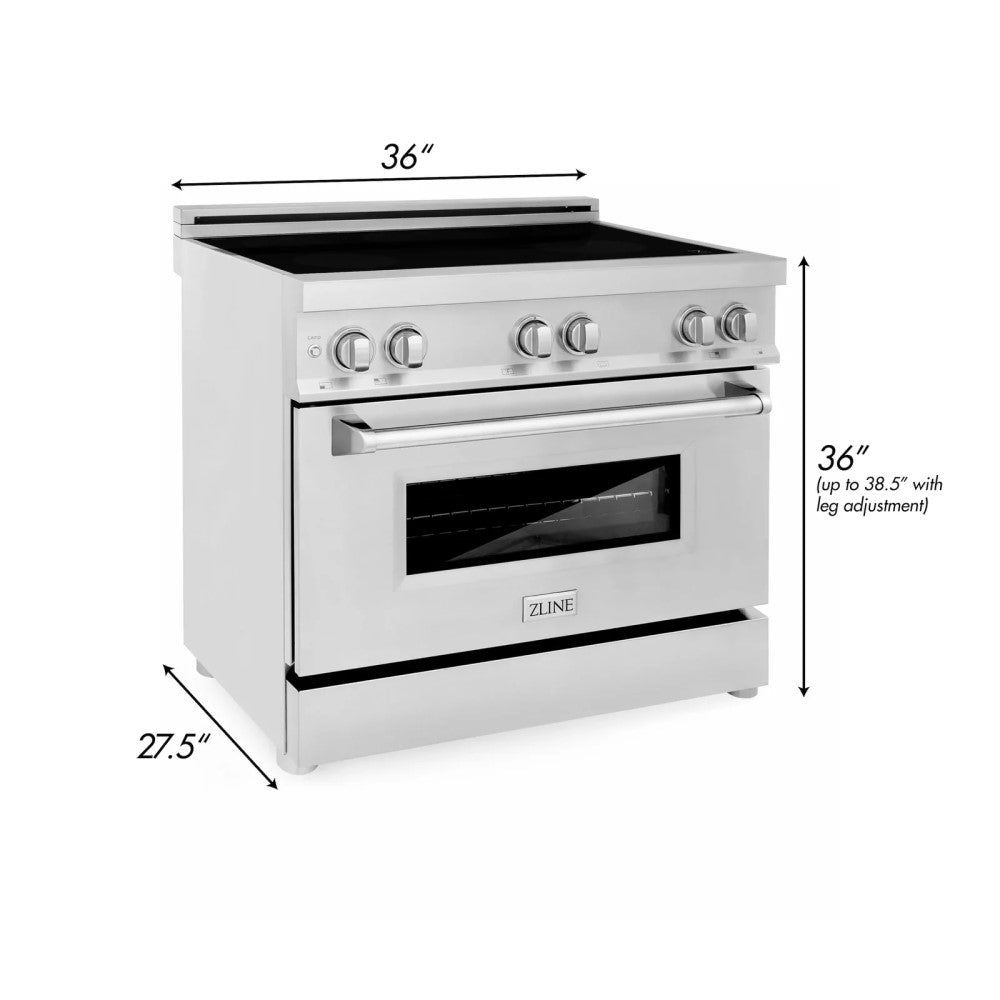 ZLINE 36" Induction Range with a 4 Element Stove and Electric Oven (RAIND-36)