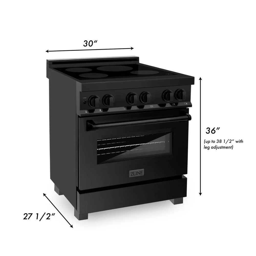 ZLINE Induction Range with a 4 Element Stove and Electric Oven (RAIND-BS)