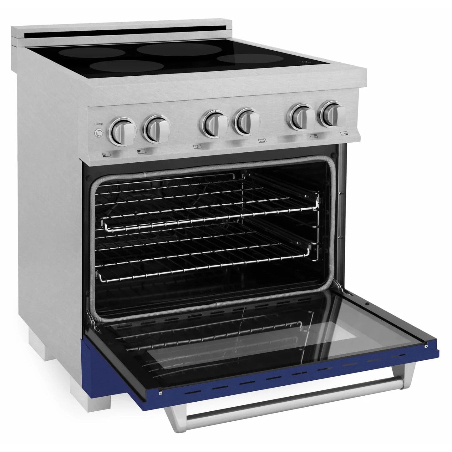 ZLINE 30" 4.0 cu. ft. Induction Range in DuraSnow® with a 4 Element Stove and Electric Oven (RAINDS-30)