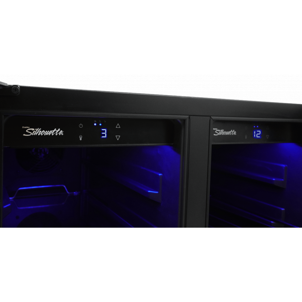 Danby Silhouette Emmental | 24" Dual Zone Wine & Beverage Center | Holds 60 Cans, 27 Bottles