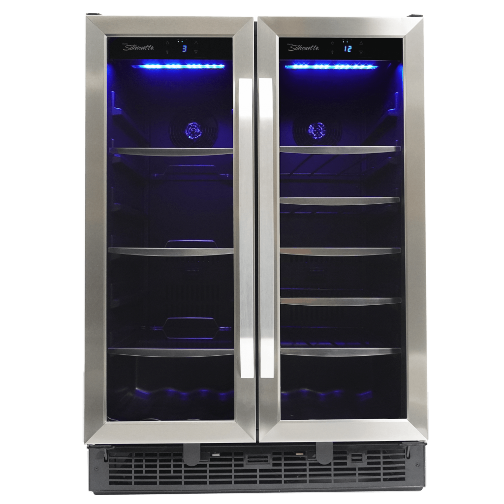 Danby Silhouette Emmental | 24" Dual Zone Wine & Beverage Center | Holds 60 Cans, 27 Bottles