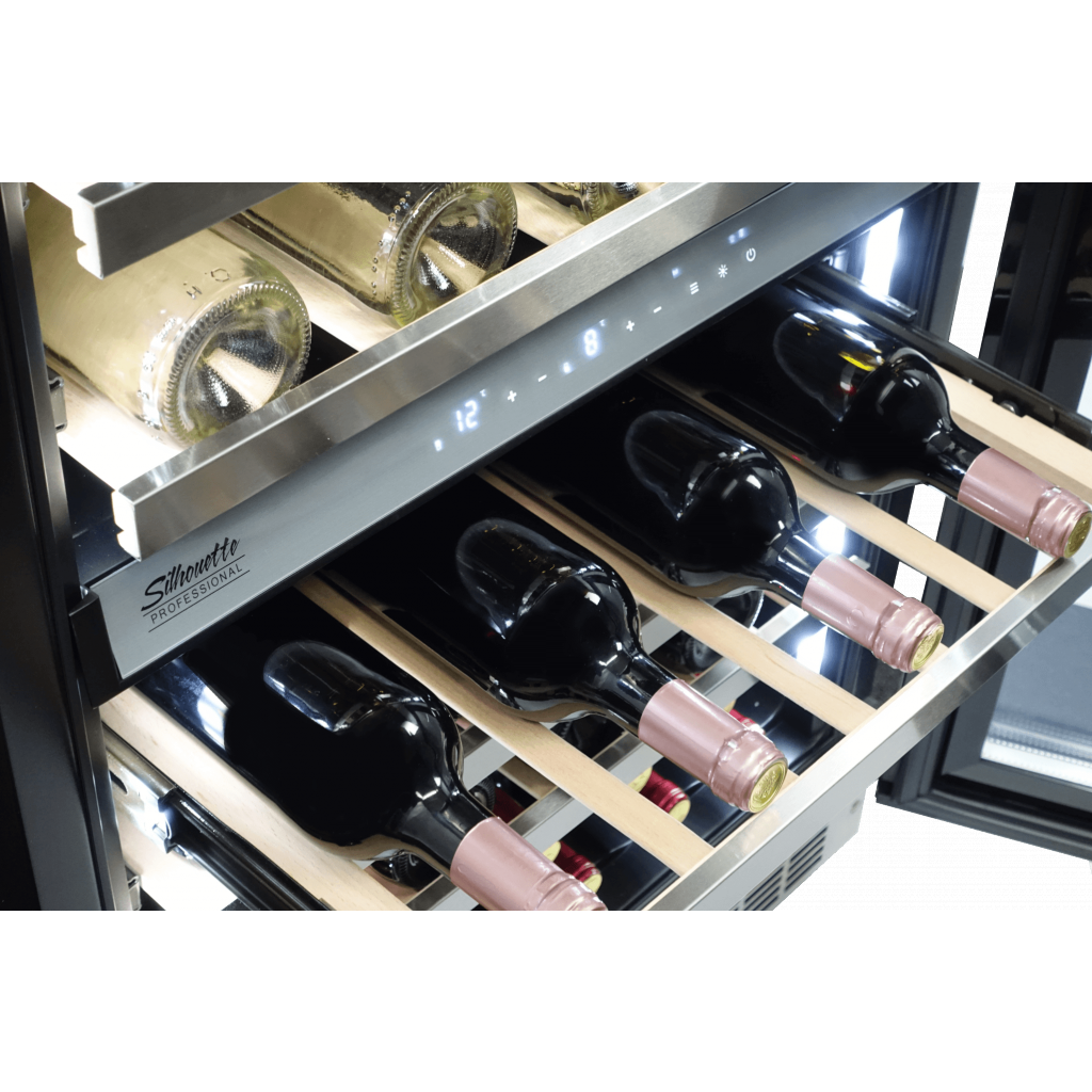 Danby Silhouette Sonoma | 24" Dual Zone Integrated Wine Cooler | Holds 51 Bottle