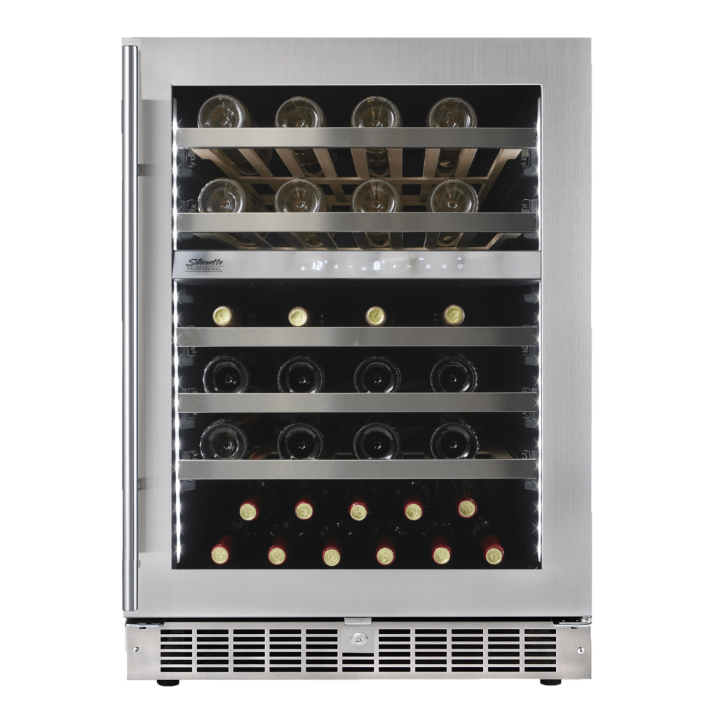 Danby Silhouette Sonoma | 24" Dual Zone Integrated Wine Cooler | Holds 51 Bottle
