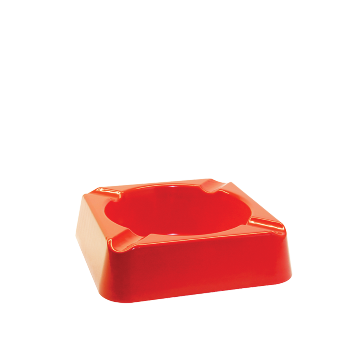 Stinky Composite Ashtray - 4 Cigars Red