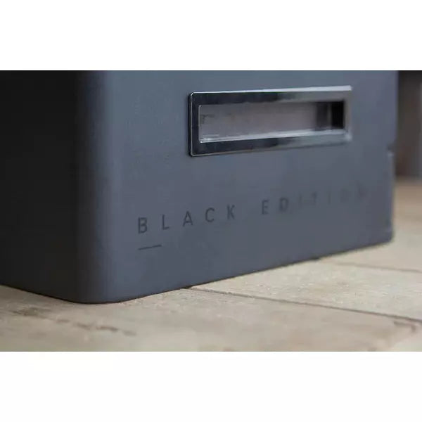 Military Glass Top Cigar Humidors - Black Edition | Holds 100 Cigars