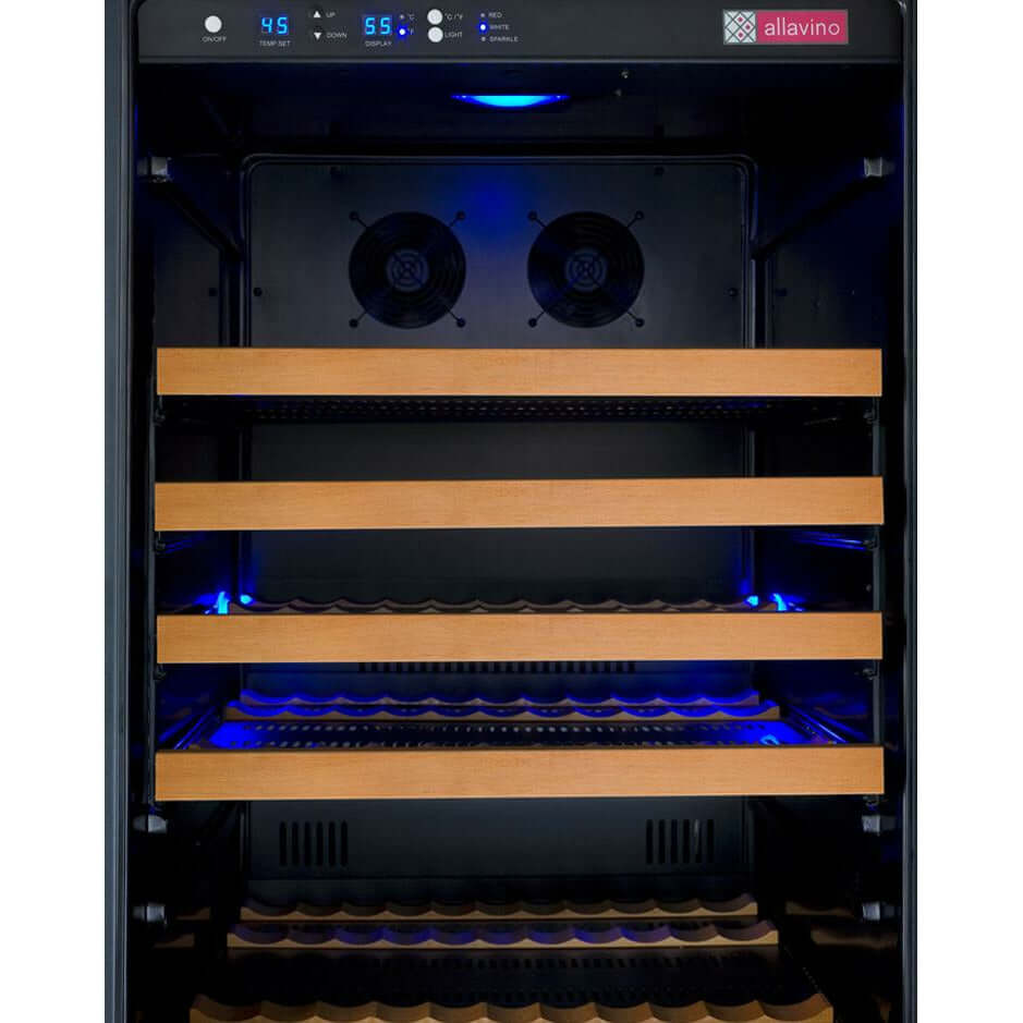 Allavino 24” 177 Bottle Single Zone Wine Cooler | Tru-Vino Technology and FlexCount II Shelving