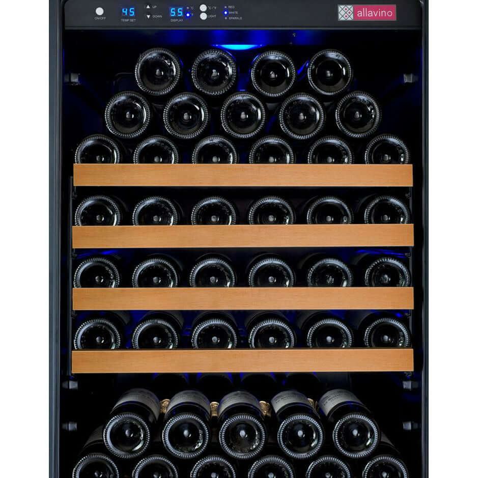 Allavino 24” 177 Bottle Single Zone Wine Cooler | Tru-Vino Technology and FlexCount II Shelving