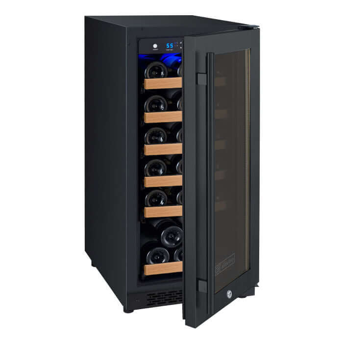 Allavino 15” 30 Bottle Single Zone Wine Cooler | Tru-Vino Technology and FlexCount II Shelving