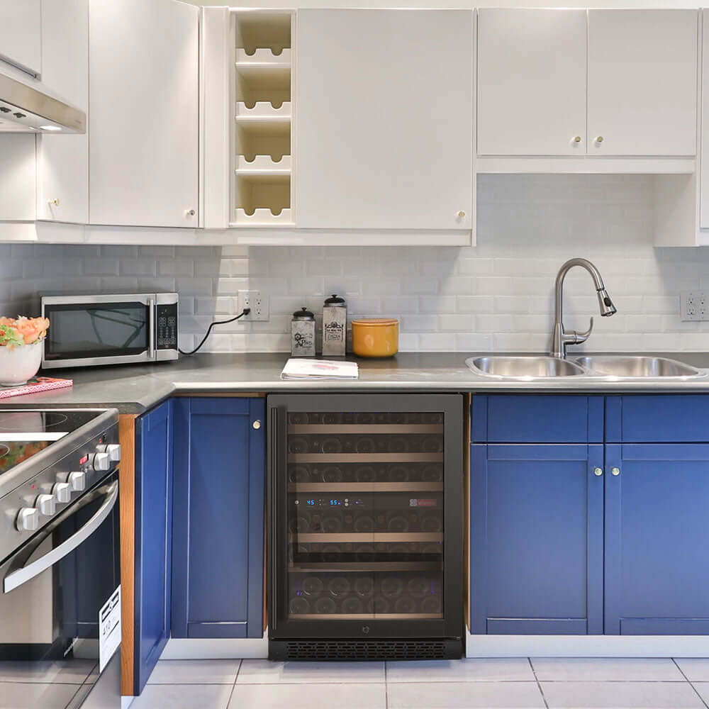 Allavino 24” 56 Bottle Dual Zone Wine Cooler | Tru-Vino Technology and FlexCount II Shelving