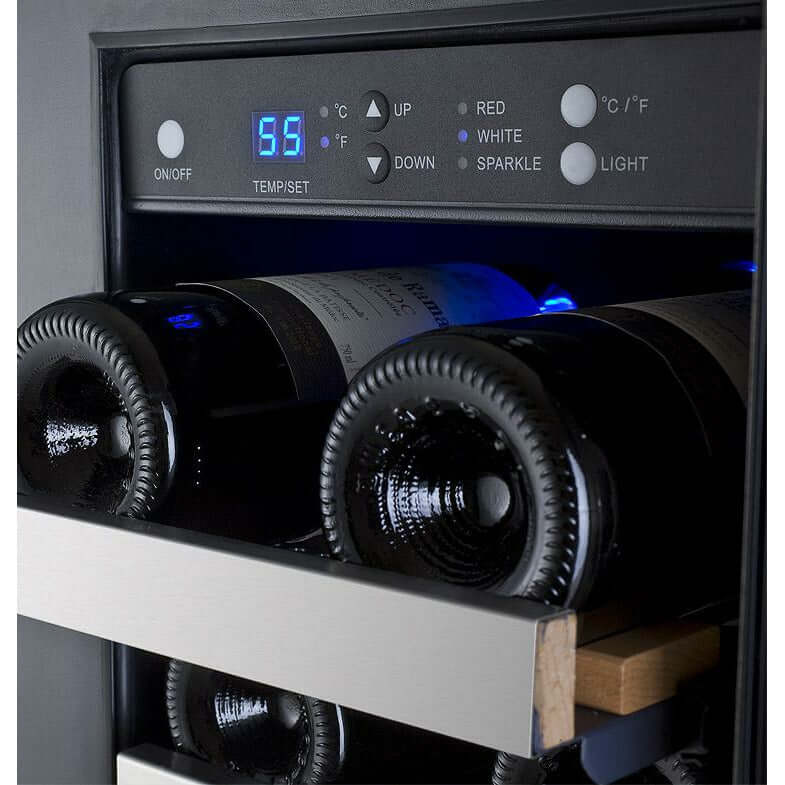 Allavino 24” Dual Zone Wine & Beverage Center Combo | Holds 18 Bottles/66 Cans