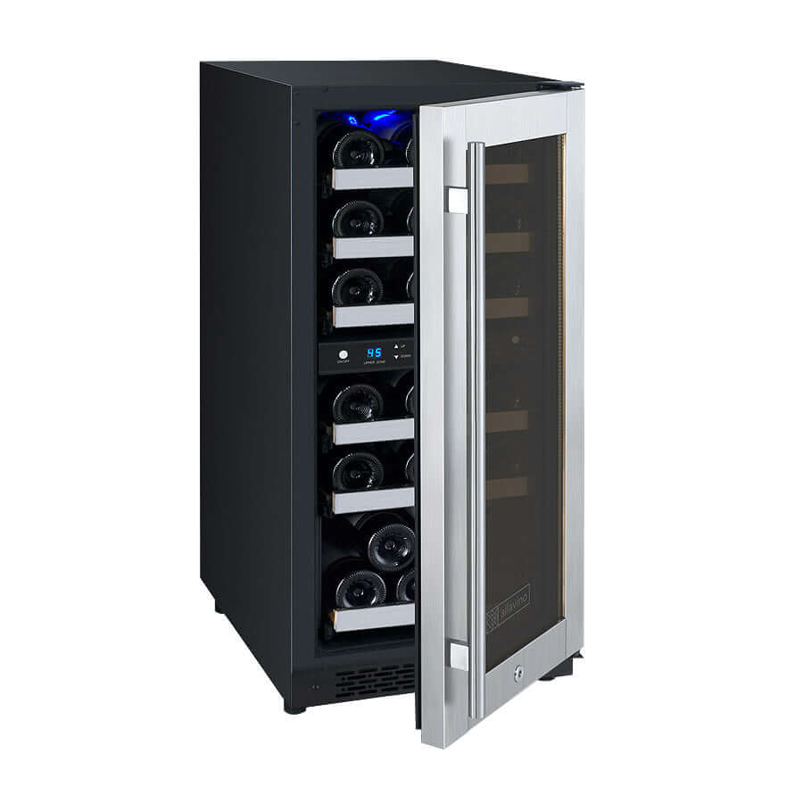 Allavino 15” 30 Bottle Dual Zone Wine Cooler | Tru-Vino Technology and FlexCount II Shelving