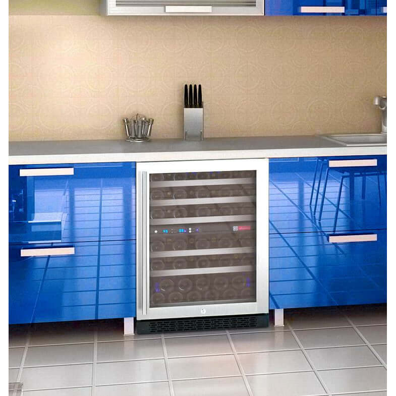 Allavino 24” 56 Bottle Dual Zone Wine Cooler | Tru-Vino Technology and FlexCount II Shelving