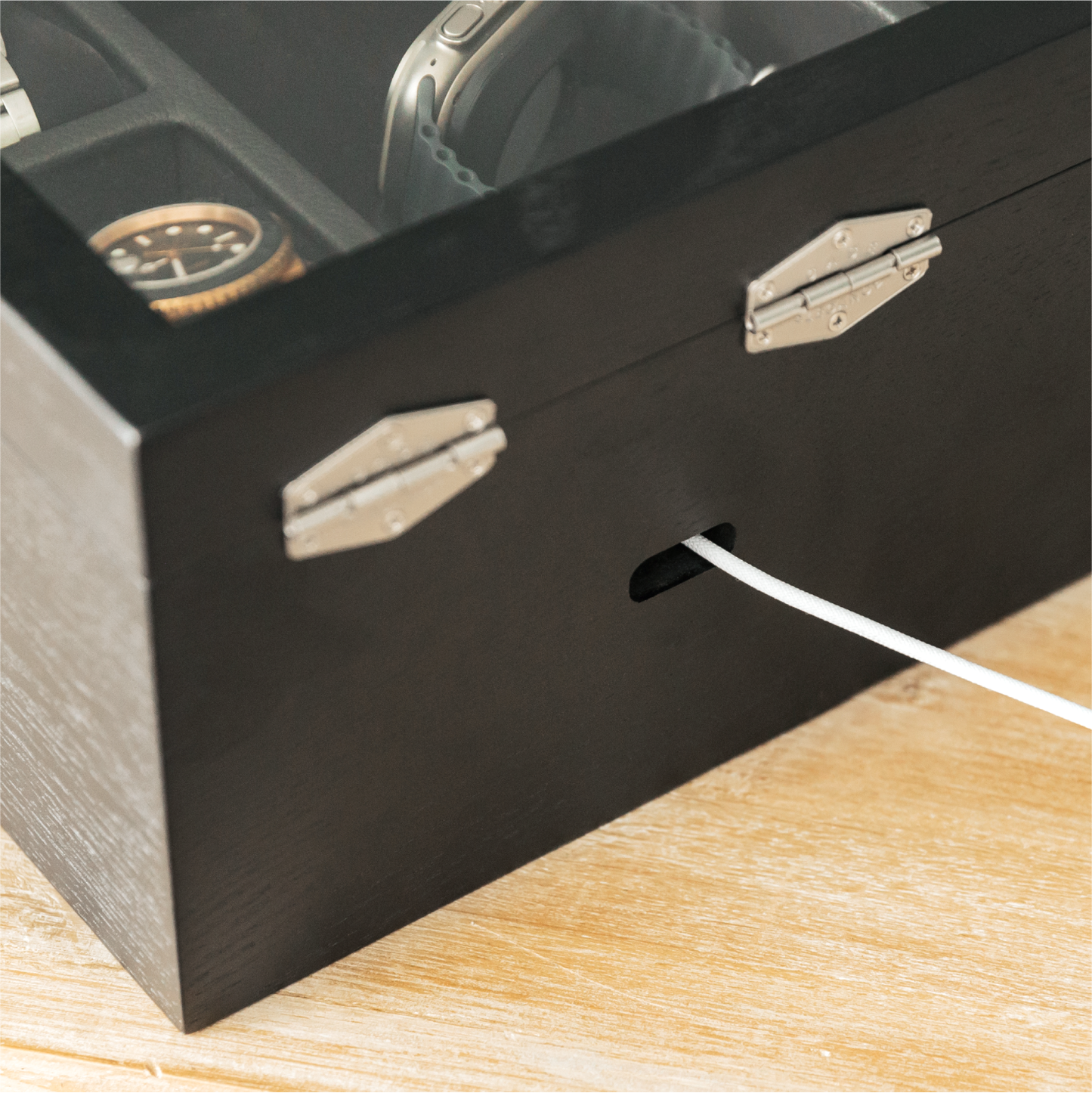 Mill Watch Box Black Finish - 8 Slot