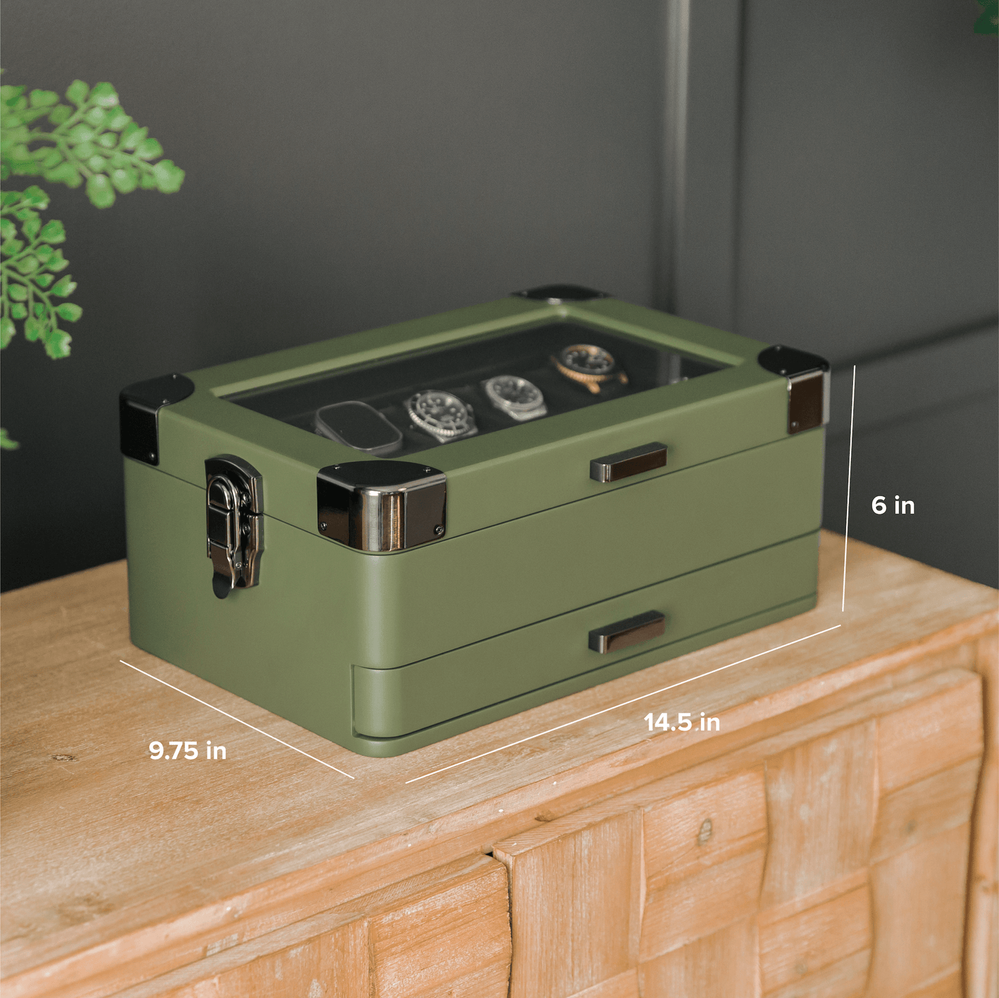 10 Slot Military Watch Box
