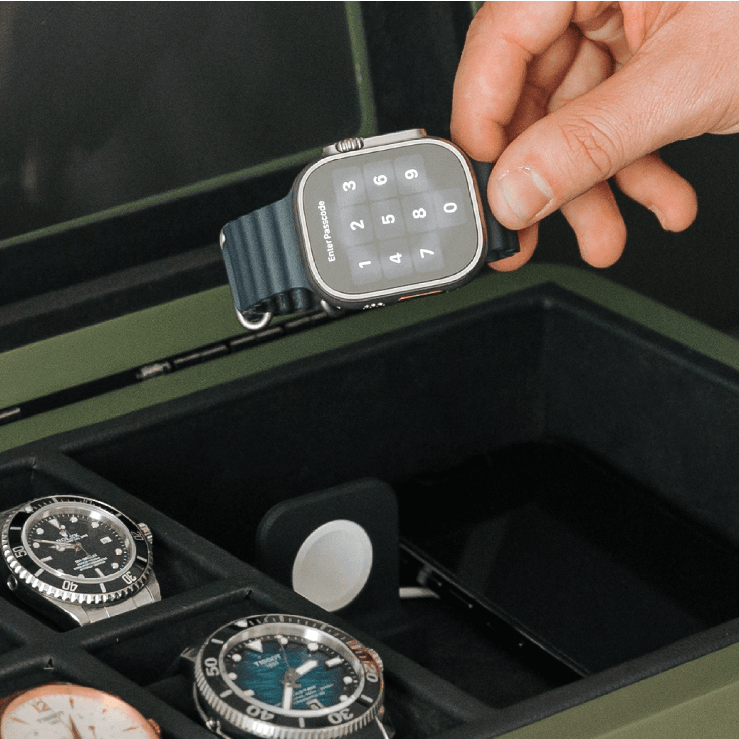 10 Slot Military Watch Box