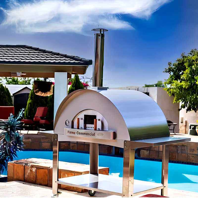 WPPO Karma 55" Wood Fired Outdoor Pizza Oven | Commercial Approved