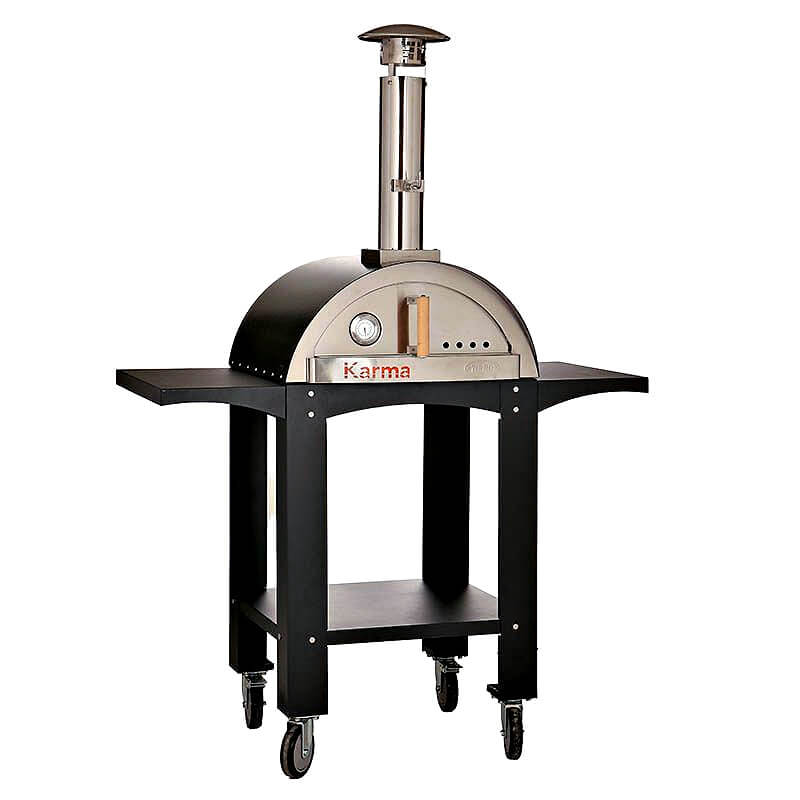 WPPO Karma 25" Wood Fired Outdoor Pizza Oven with Cart