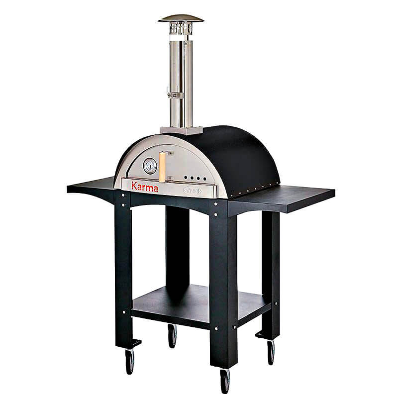WPPO Karma 25" Wood Fired Outdoor Pizza Oven with Cart