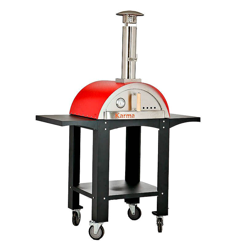 WPPO Karma 25" Wood Fired Outdoor Pizza Oven with Cart