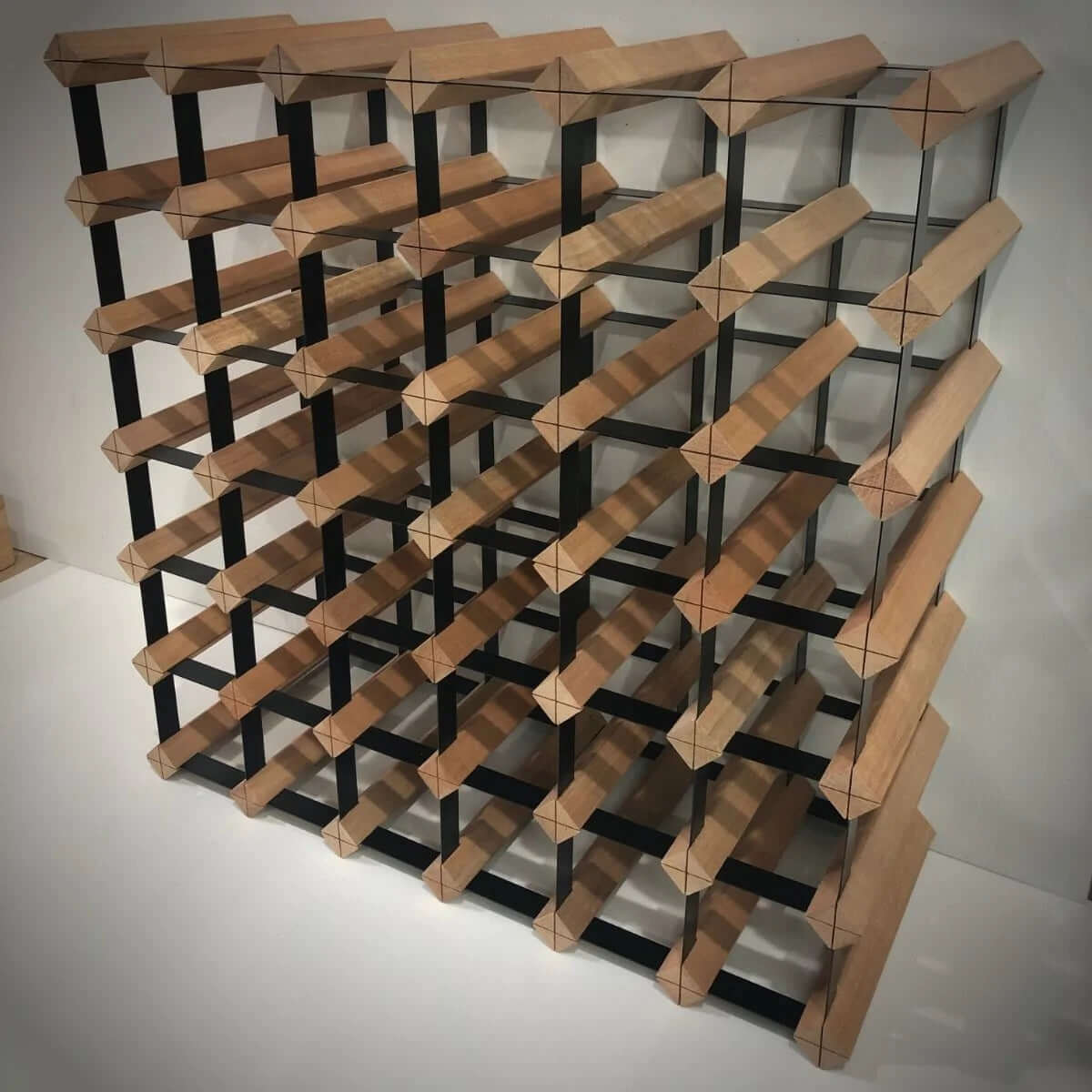 42 Bottle Timber Wine Rack | 6x6 Configuration