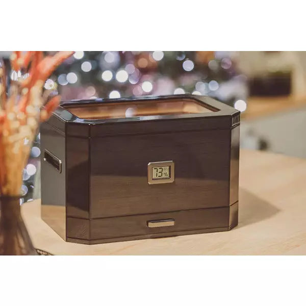 Octodor Glass Top Cigar Humidor | Holds 100 Cigars