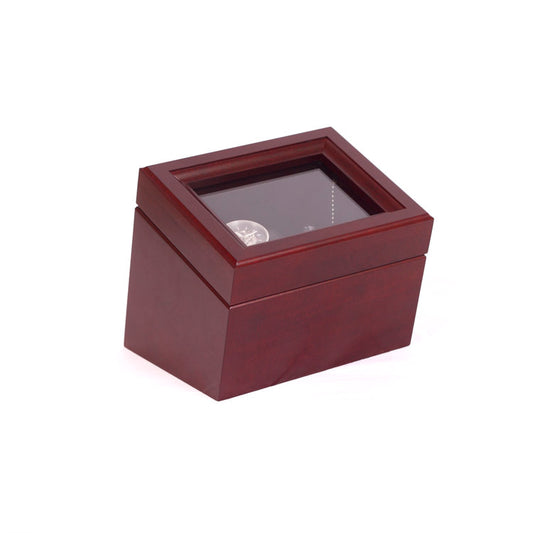 Brigadier Single Watch Winder | Mahogany Finish