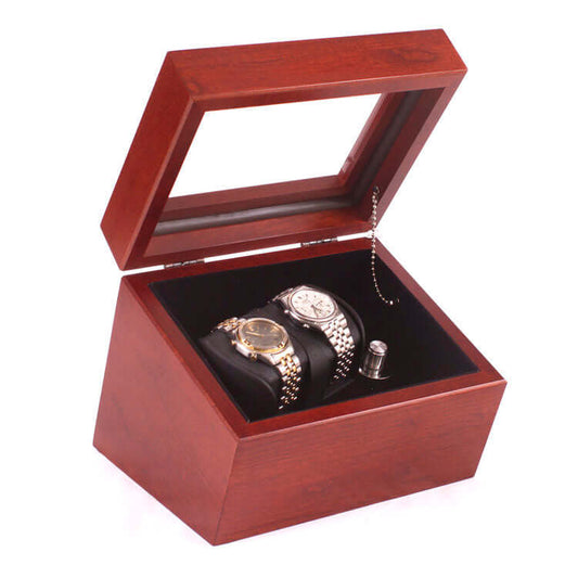 Admiral Double Watch Winder | Glass Top