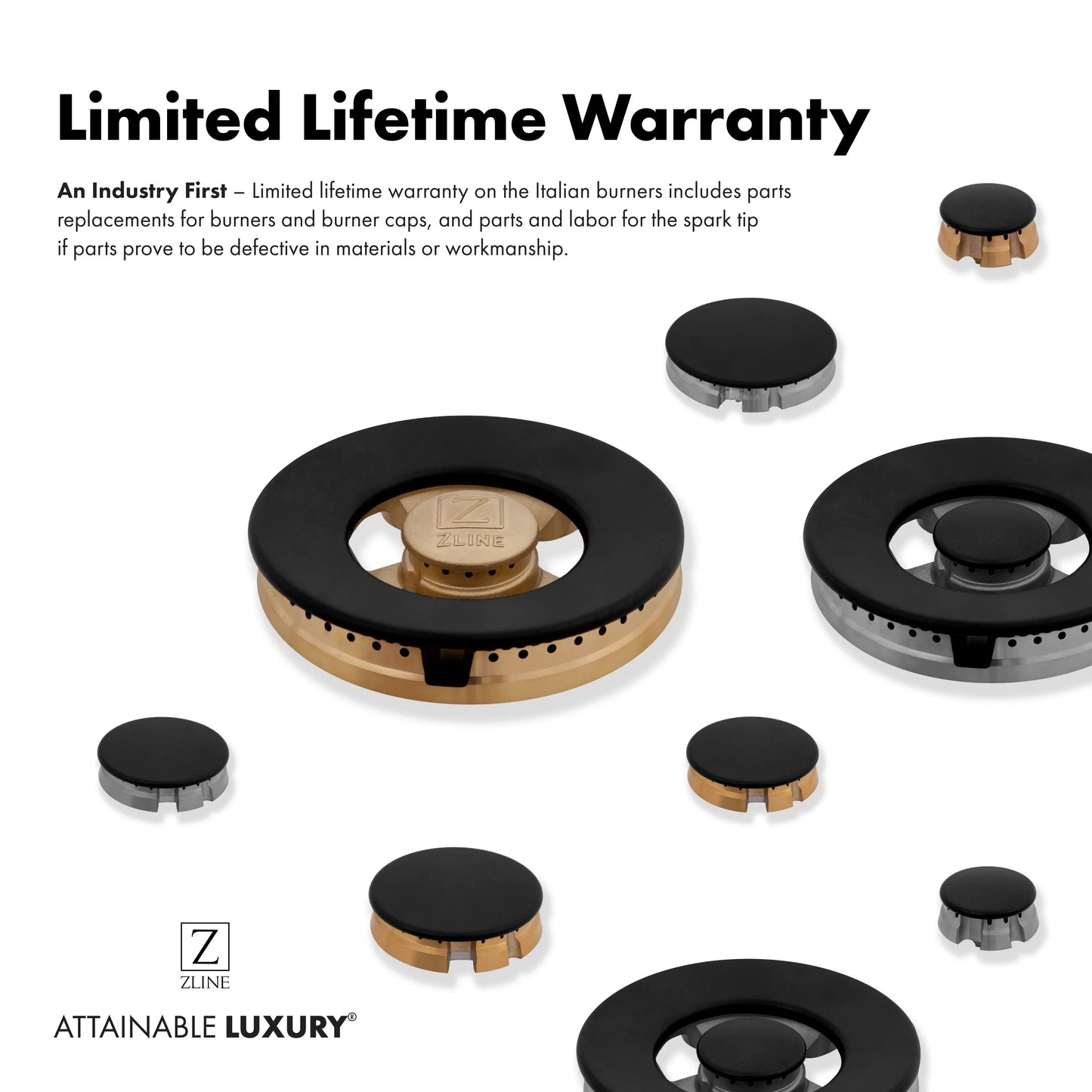 ZLINE Omega | Porcelain Gas Stovetop with Gas Burners and Griddle