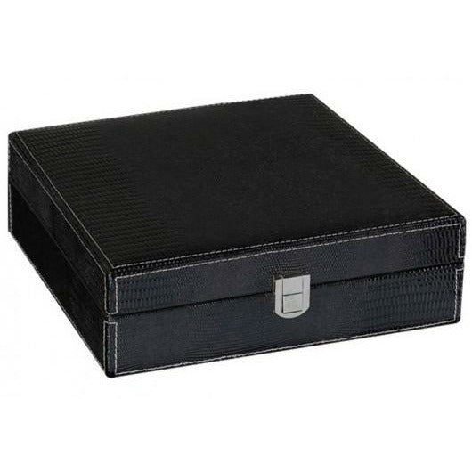 Alligator Desktop Cigar Humidor | Special Gift Set & Matching Accessories | Holds 25 Cigars