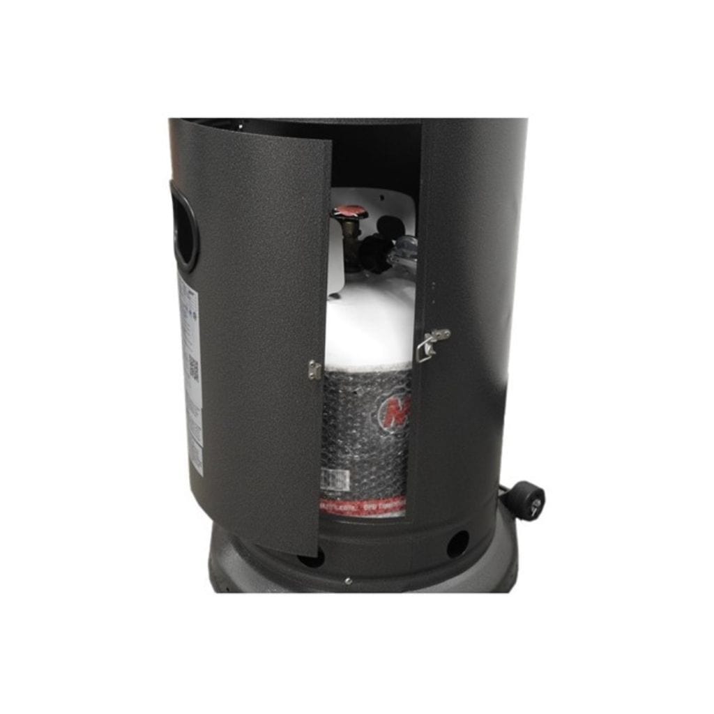 AZ Patio Heaters 87" Tall Hammered Patio Heater with Table - 48000 BTU's