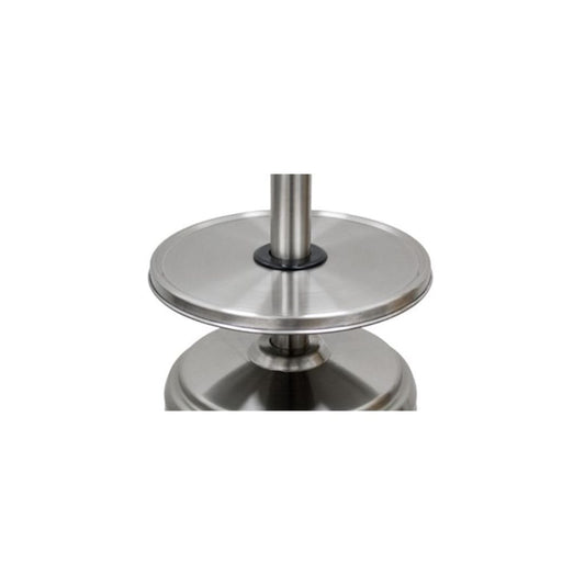 AZ Patio Heaters 87" Tall Stainless Steel Patio Heater with Table - 48000 BTU's