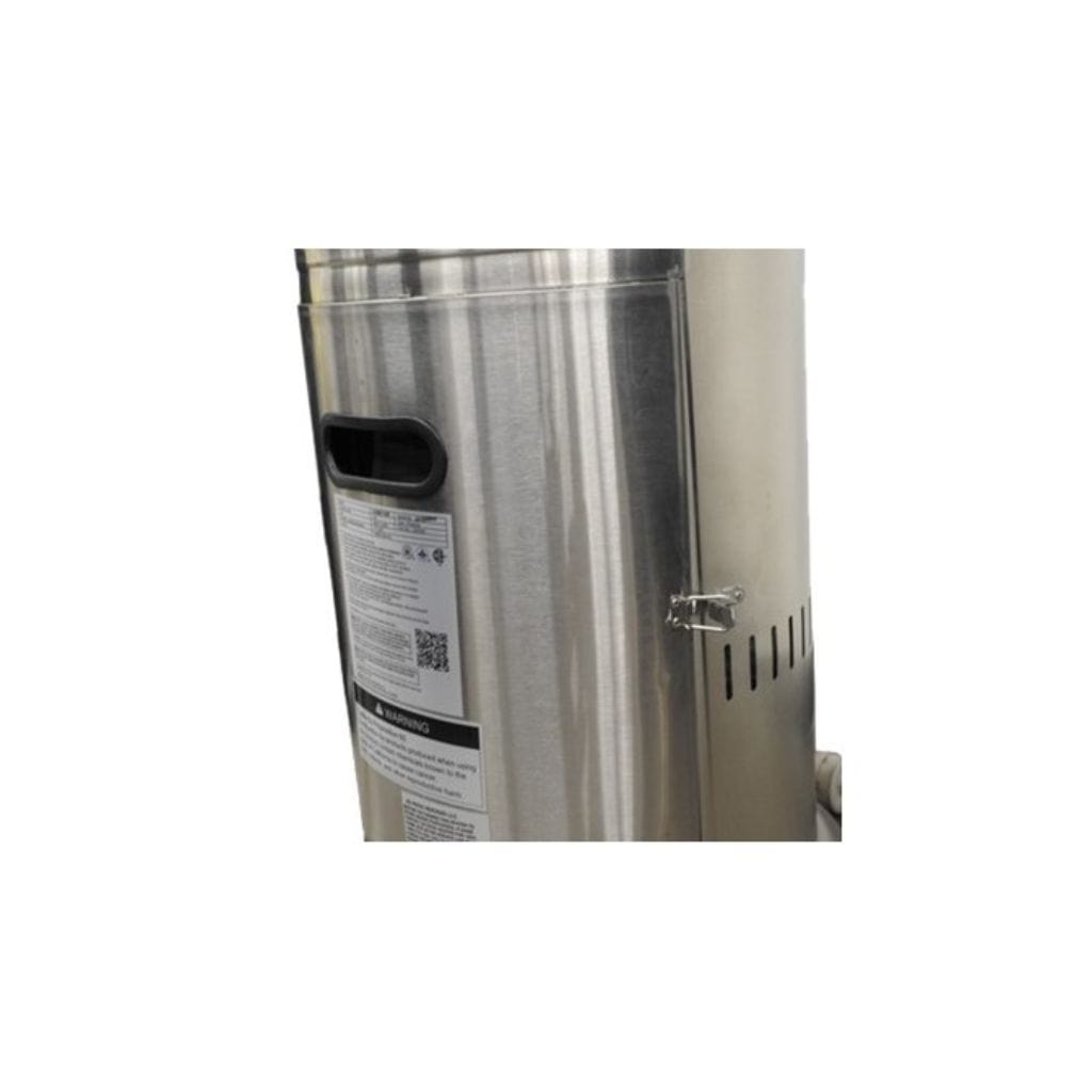 AZ Patio Heaters 87" Tall Stainless Steel Patio Heater with Table - 48000 BTU's