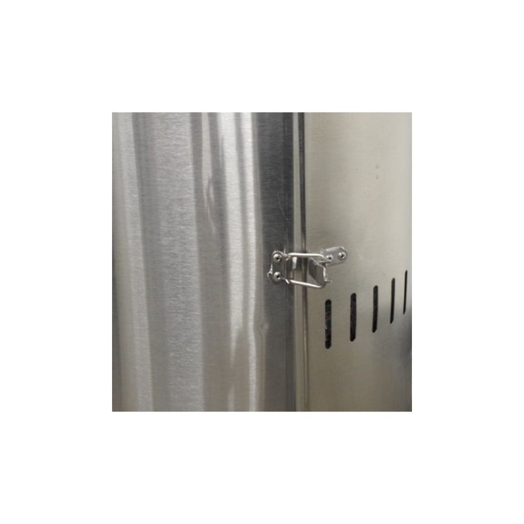 AZ Patio Heaters 87" Tall Stainless Steel Patio Heater with Table - 48000 BTU's