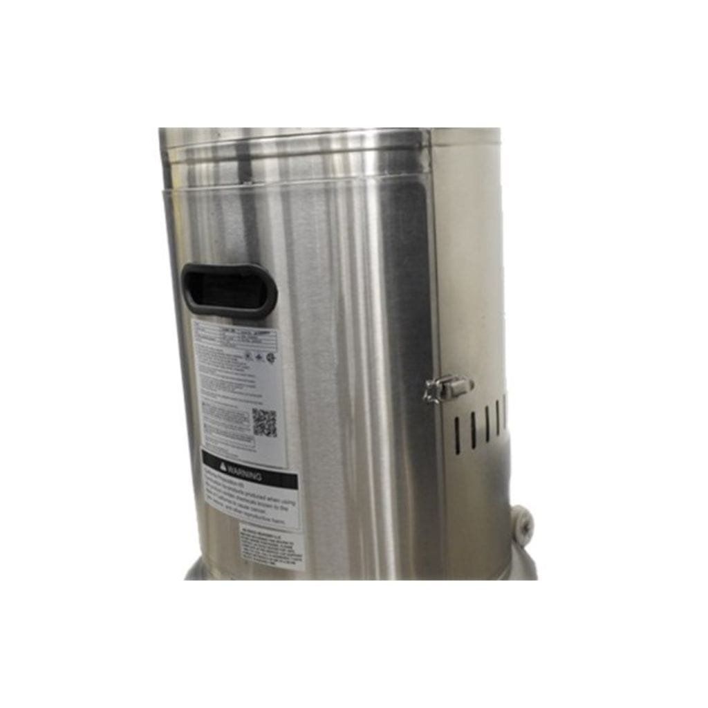 AZ Patio Heaters 87" Tall Stainless Steel Patio Heater with Table - 48000 BTU's