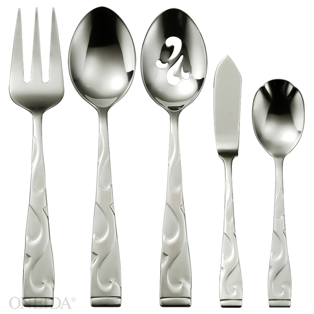 Oneida Tuscany 5 Piece Everyday Flatware Serving Set
