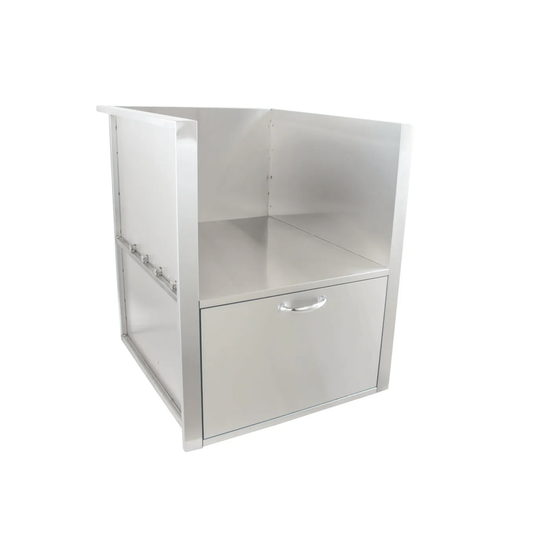 Blaze Kamado Island Sleeve | Stainless Steel, Drawer