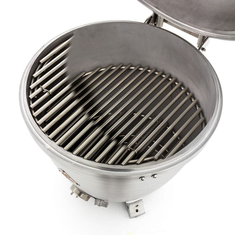 Blaze 20" Cast Aluminum Kamado Grill | Charcoal + Wood Burning