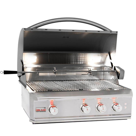 Blaze Professional LUX 34" 3-Burner Gas Grill With Rear Infrared Burners
