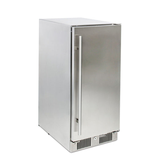 Blaze 15″ Outdoor Refrigerator | Slim Design - Stainless Steel | 3.2 Cu. Feet