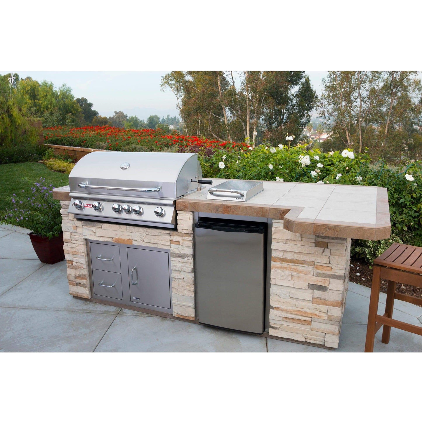 Bull Brahma 38" Built-In Gas Grill | Infrared Burners & Rotisserie Spit