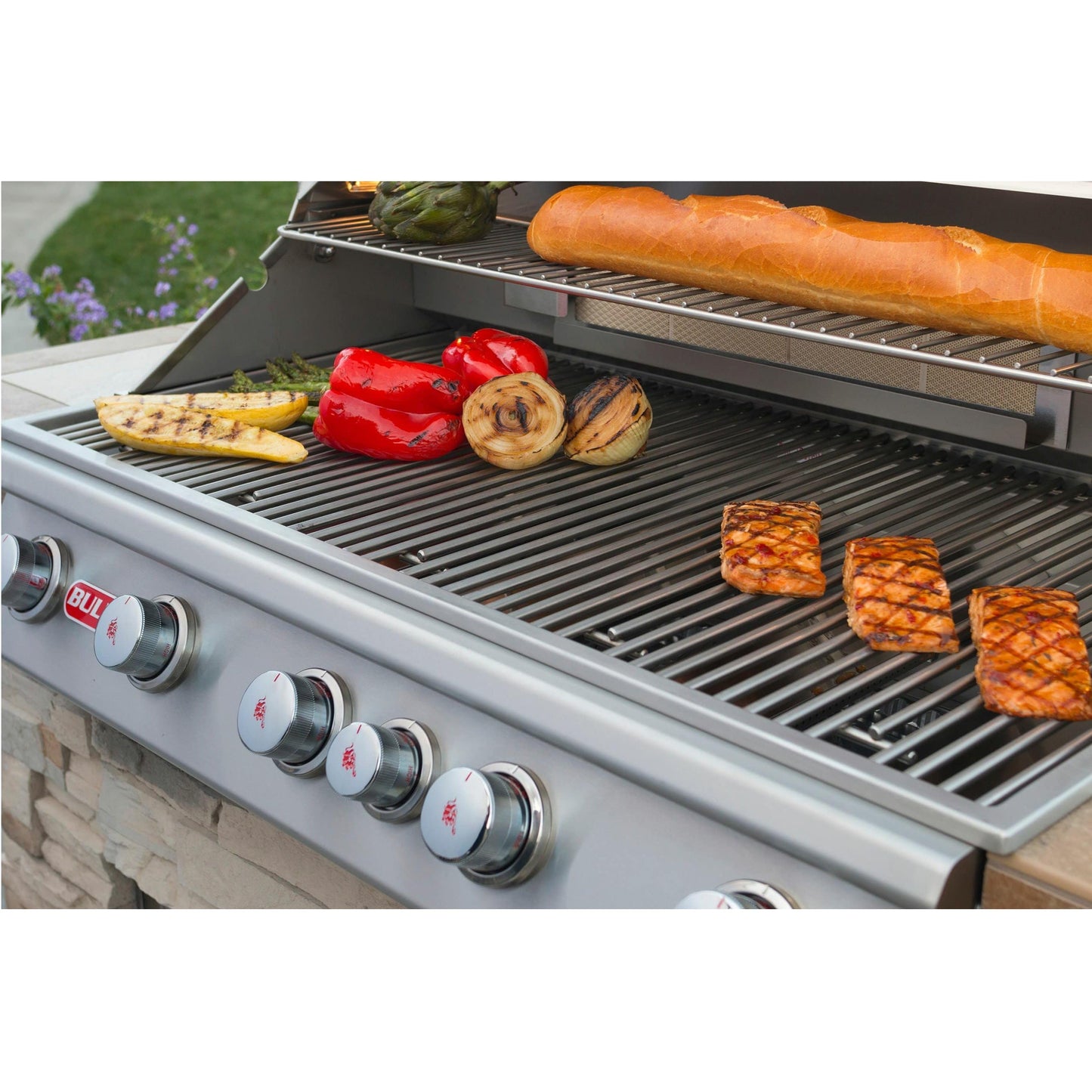 Bull Brahma 38" Built-In Gas Grill | Infrared Burners & Rotisserie Spit